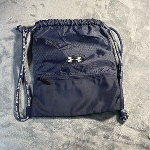 Under Armour Navy Drawstring Sling Backpack